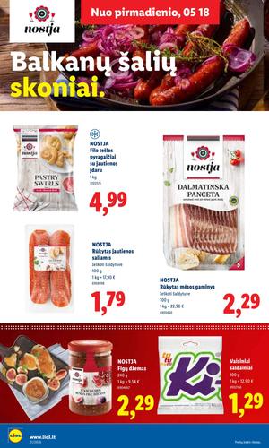 LIDL maisto akcijų leidinys nuo gegužės 18 d.