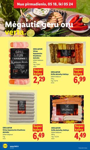 LIDL maisto akcijų leidinys nuo gegužės 18 d.
