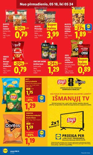 LIDL maisto akcijų leidinys nuo gegužės 18 d.