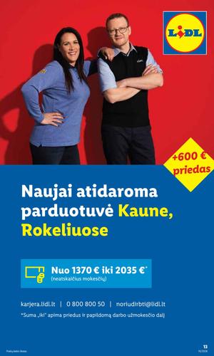LIDL maisto akcijų leidinys nuo gegužės 18 d.
