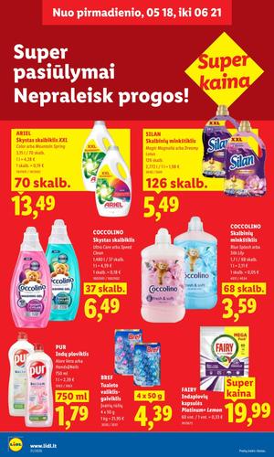 LIDL maisto akcijų leidinys nuo gegužės 18 d.