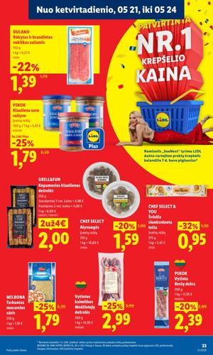 LIDL maisto akcijų leidinys nuo gegužės 18 d.