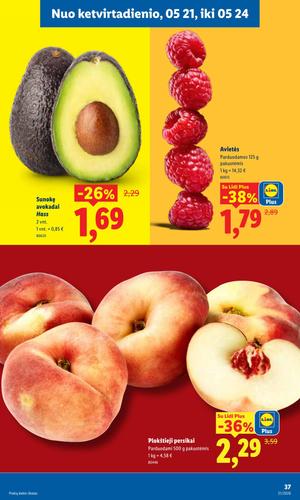 LIDL maisto akcijų leidinys nuo gegužės 18 d.