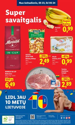 LIDL maisto akcijų leidinys nuo gegužės 18 d.