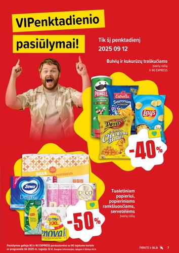IKI akcijų leidinys "IKI Kaininis leidinys Nr. 37" nuo rugsėjo 8 d.