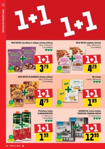 IKI akcijų leidinys "IKI Kaininis leidinys Nr. 37" nuo rugsėjo 8 d.