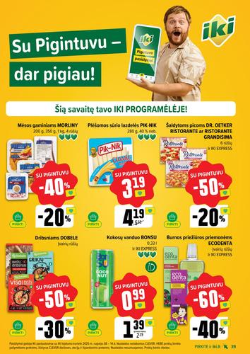 IKI akcijų leidinys "IKI Kaininis leidinys Nr. 37" nuo rugsėjo 8 d.