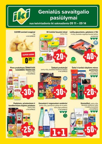 IKI akcijų leidinys "IKI Kaininis leidinys Nr. 37" nuo rugsėjo 8 d.