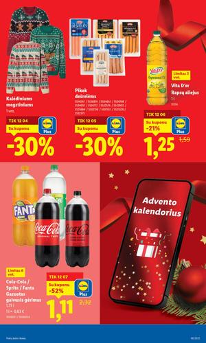 LIDL maisto akcijų leidinys nuo gruodžio 1 d.