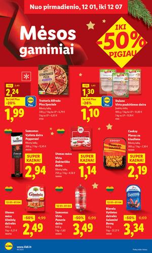 LIDL maisto akcijų leidinys nuo gruodžio 1 d.