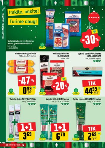 IKI akcijų leidinys Nr. 50 nuo gruodžio 8 d.