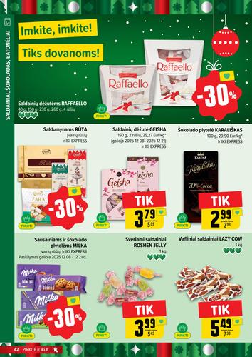 IKI akcijų leidinys Nr. 50 nuo gruodžio 8 d.