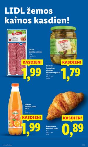 LIDL maisto akcijų leidinys nuo ketvirtadienio, liepos 31 d.