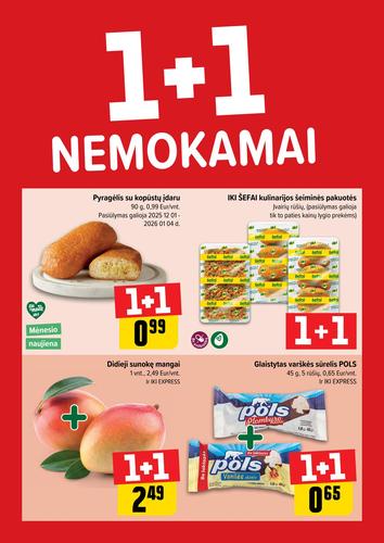 IKI akcijų leidinys "Daugiau yra pigiau Nr. 52" nuo gruodžio 22 d.