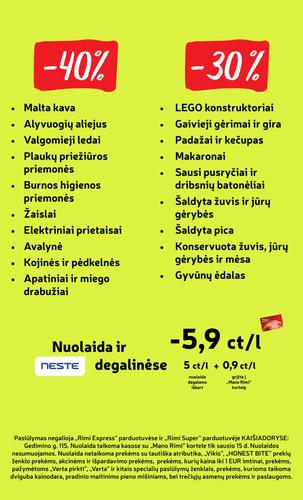 RIMI akcijų leidinys Nr. 3 nuo sausio 13 d.