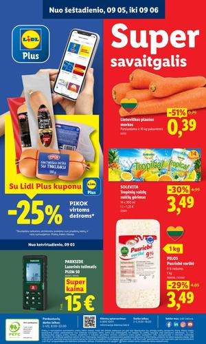 LIDL maisto akcijų leidinys nuo rugpjūčio 31 d.