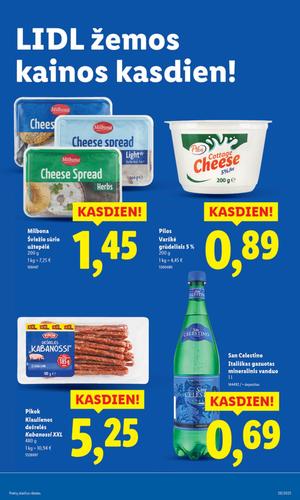 LIDL maisto akcijų leidinys nuo ketvirtadienio, liepos 17 d.