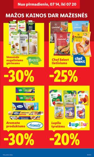LIDL maisto akcijų leidinys nuo ketvirtadienio, liepos 17 d.