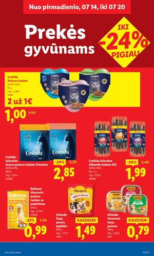 LIDL maisto akcijų leidinys nuo ketvirtadienio, liepos 17 d.