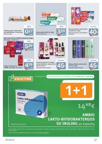 NORFA akcijų leidinys Nr. 19 nuo rugsėjo 17 d.