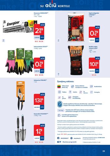 MAXIMA akcijų leidinys "AČIŪ akcijų  Nr. 11" nuo kovo 10 d.