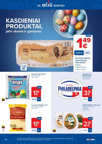 MAXIMA akcijų leidinys "AČIŪ akcijų  Nr. 14" nuo kovo 31 d.