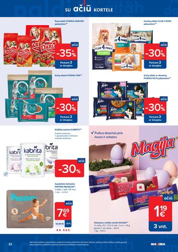 MAXIMA akcijų leidinys "AČIŪ akcijų  Nr. 14" nuo kovo 31 d.