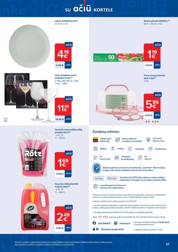 MAXIMA akcijų leidinys "AČIŪ akcijų  Nr. 14" nuo kovo 31 d.