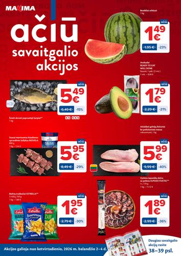 MAXIMA akcijų leidinys "AČIŪ akcijų  Nr. 14" nuo kovo 31 d.