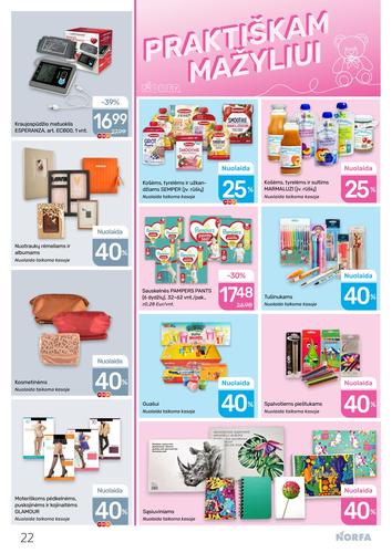 NORFA akcijų leidinys Nr. 22 nuo spalio 29 d.