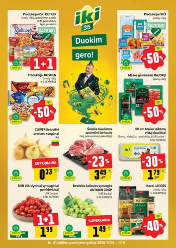 IKI akcijų leidinys Nr. 41 nuo spalio 5 d.