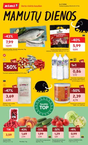 RIMI akcijų leidinys Nr. 27 nuo birželio 30 d.