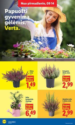 LIDL maisto akcijų leidinys nuo rugsėjo 14 d.