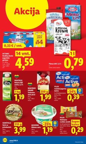 LIDL maisto akcijų leidinys nuo rugsėjo 14 d.