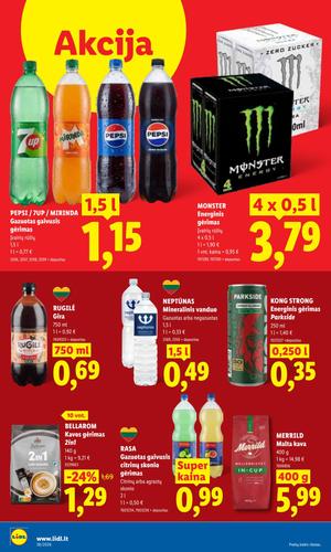 LIDL maisto akcijų leidinys nuo rugsėjo 14 d.