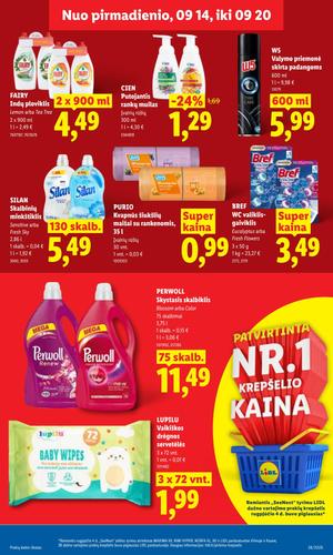 LIDL maisto akcijų leidinys nuo rugsėjo 14 d.