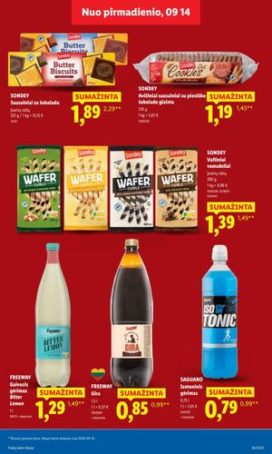 LIDL maisto akcijų leidinys nuo rugsėjo 14 d.