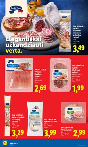 LIDL maisto akcijų leidinys nuo rugsėjo 14 d.