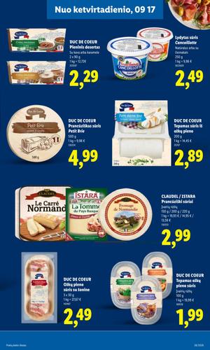 LIDL maisto akcijų leidinys nuo rugsėjo 14 d.