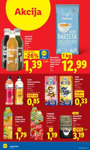 LIDL maisto akcijų leidinys nuo rugsėjo 14 d.