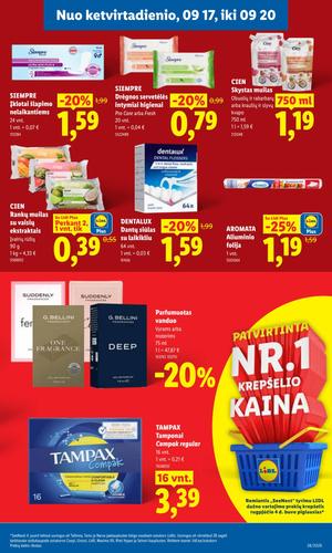 LIDL maisto akcijų leidinys nuo rugsėjo 14 d.