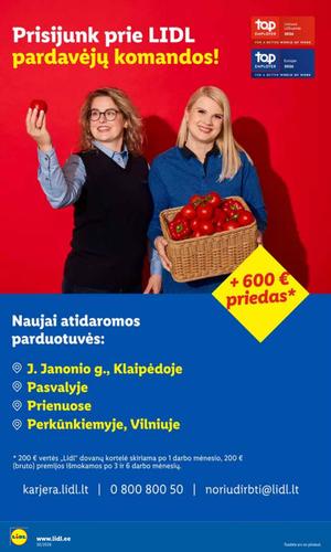 LIDL maisto akcijų leidinys nuo rugsėjo 14 d.