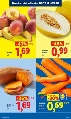 LIDL maisto akcijų leidinys nuo rugsėjo 14 d.