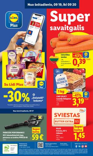 LIDL maisto akcijų leidinys nuo rugsėjo 14 d.