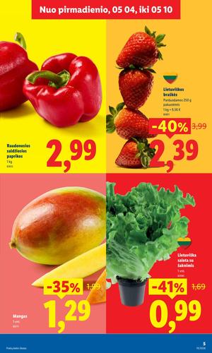 LIDL maisto akcijų leidinys nuo gegužės 4 d.