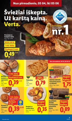 LIDL maisto akcijų leidinys nuo gegužės 4 d.