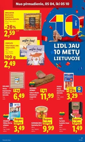 LIDL maisto akcijų leidinys nuo gegužės 4 d.
