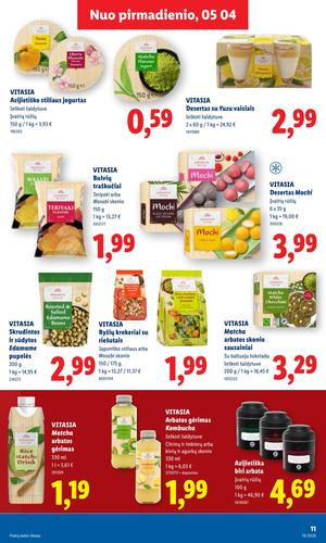 LIDL maisto akcijų leidinys nuo gegužės 4 d.