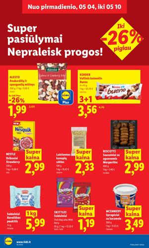 LIDL maisto akcijų leidinys nuo gegužės 4 d.