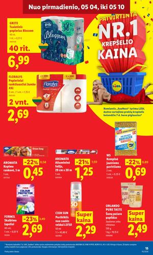 LIDL maisto akcijų leidinys nuo gegužės 4 d.